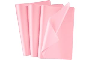 NEBURORA 100 Sheets Pink Tissue Paper for Gift Bag Wrapping Tissue Paper 20x14 Inches Hot Pink Decorative Art Paper for DIY Crafts Birthday Weddings Valentines Party Decor