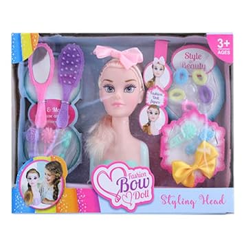 Girls Fashion Hair Styling Dolls Head Play Set Kids Childs Toy