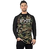 FXR Mens Trainer Premium Lite Pullover Hoodie Drawcord Cotton Casual Camo/Black