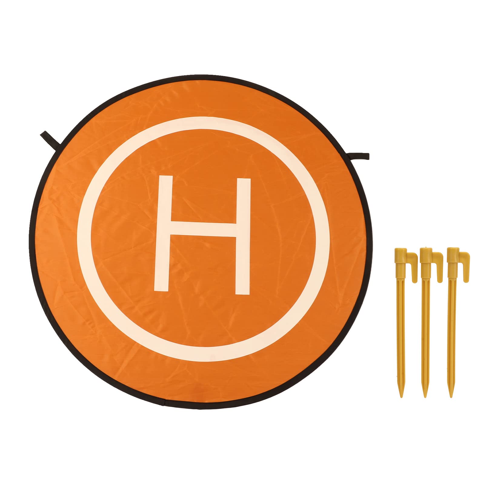 Drone Landing Pads, 75cm Waterproof Wear Resistant Foldable Drone Landing Pad Universal Foldable Double Sided Helipad for Drone