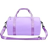 Mini Gym Bag for Women Small Duffle Bag Mini Gym Tote Bag Sport Bag for Yoga Swimming Dance (Purple)