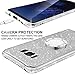 OCYCLONE Galaxy S8 Plus Case, Glitter Cute Phone Case for Women Girls with Kickstand, Bling Diamond Rhinestone Bumper with Ring Stand Compatible with Galaxy S8 Plus Case for Girl Women - Silver