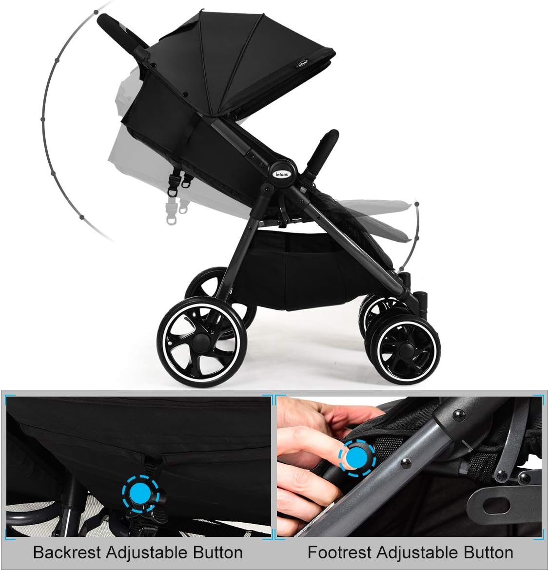 infans double stroller