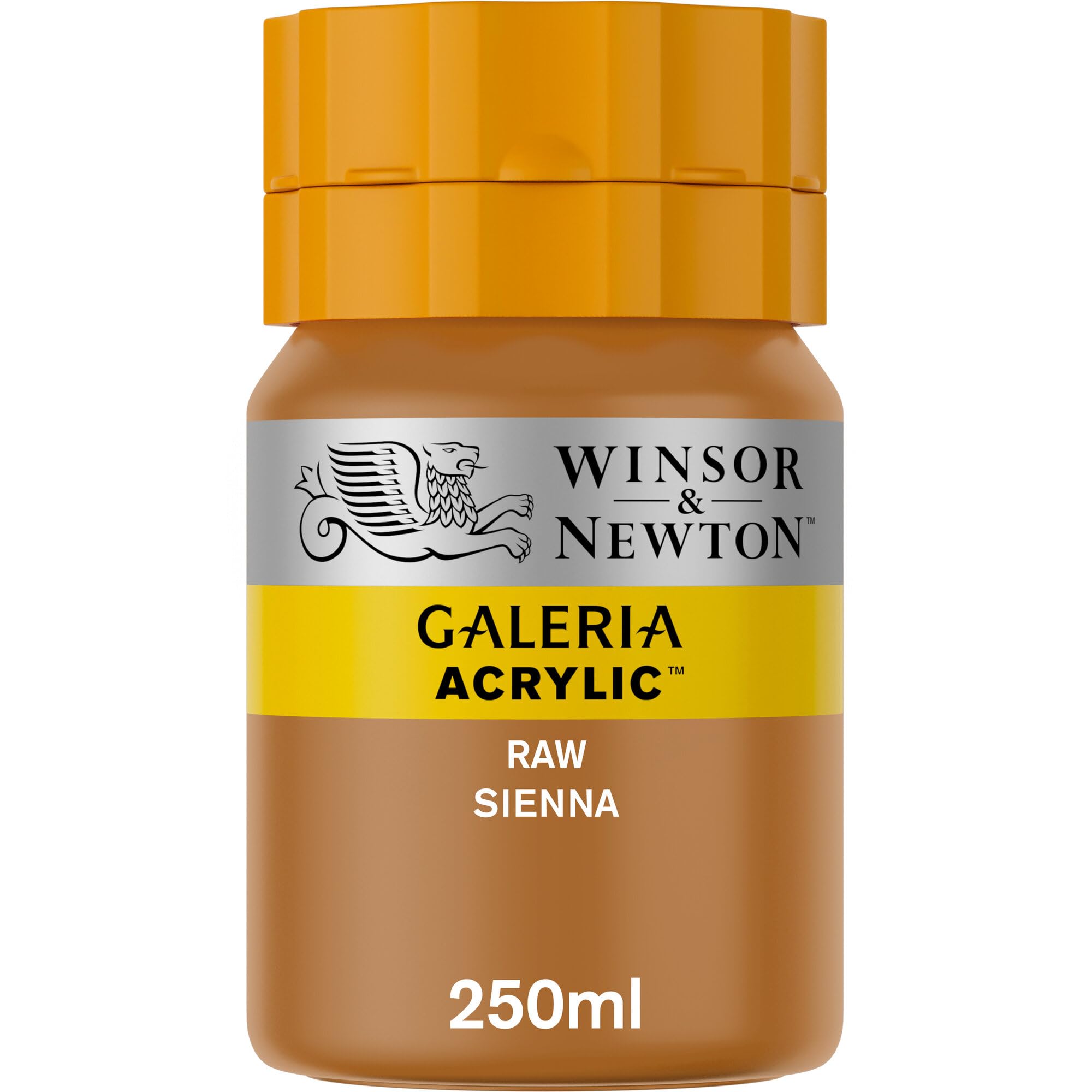 Winsor and Newton Galeria Acrylic Colour 250ml 552 Raw Sienna (Pot) — image 1