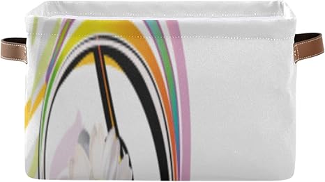 Aufbewahrungskörbe Abstrakte Violinschlüssel dekoriert Sommer Frühling