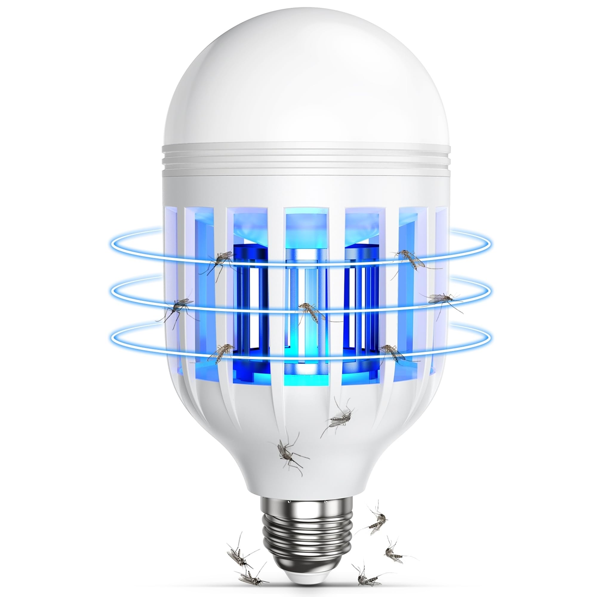 Photo 1 of Bug Zapper Light Bulb, 2 in 1 Mosquitoes Killer Lamp Led Electronic Insect & Fly Killer, Porch Light for Entryway, Doorway, Corridor, Balcony and Patio