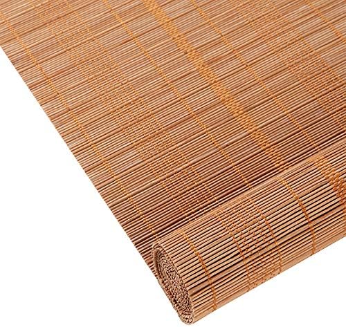 Koovin Natural Bamboo Roller Blinds, Roman Roll up Window Shades with Valance,Oriental Furniture,Sun Shade Curtain,36''W x 72''H, Any Size 20" -72โโ Wide and 24โโ- 72โโ High