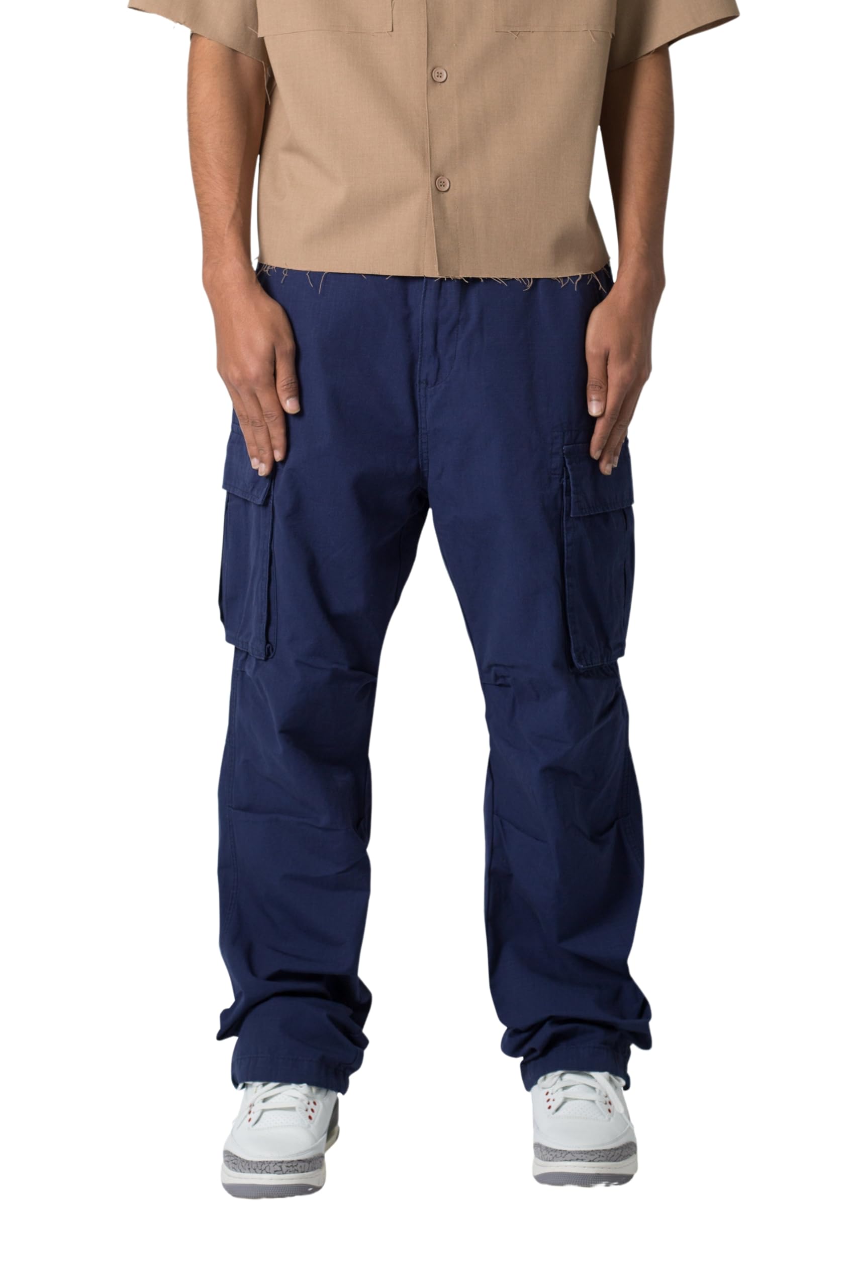 mnml Men’s Ultra Baggy Vintage Cargo Pant, Blue