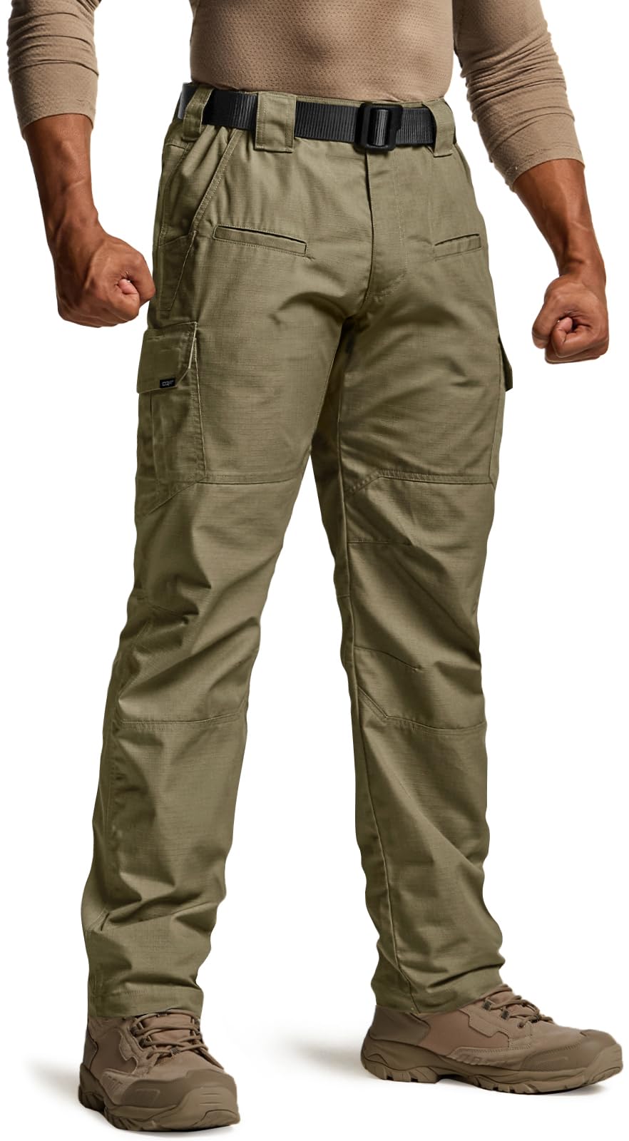CQR Men's Tactical Pants, Water Resistant Ripstop