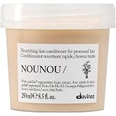 Davines NOUNOU/Conditioner, Nourishing &amp; Repairing Formula for Damaged, Processed or Brittle Hair - Restores Body &amp; Shine with Lupin - Untangles &amp; Softens Chemically Treated Hair