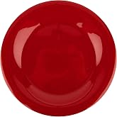 GET 7 1/2" Red Wide Rim Melamine Salad Plate (Set of 4) | Dishwasher safe, Shatterproof, Restaurant service, Great for Salads, Desserts, Bread and Appetizers