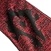JINX World of Warcraft Horde Fringed Knit Scarf (Black/Red, 60