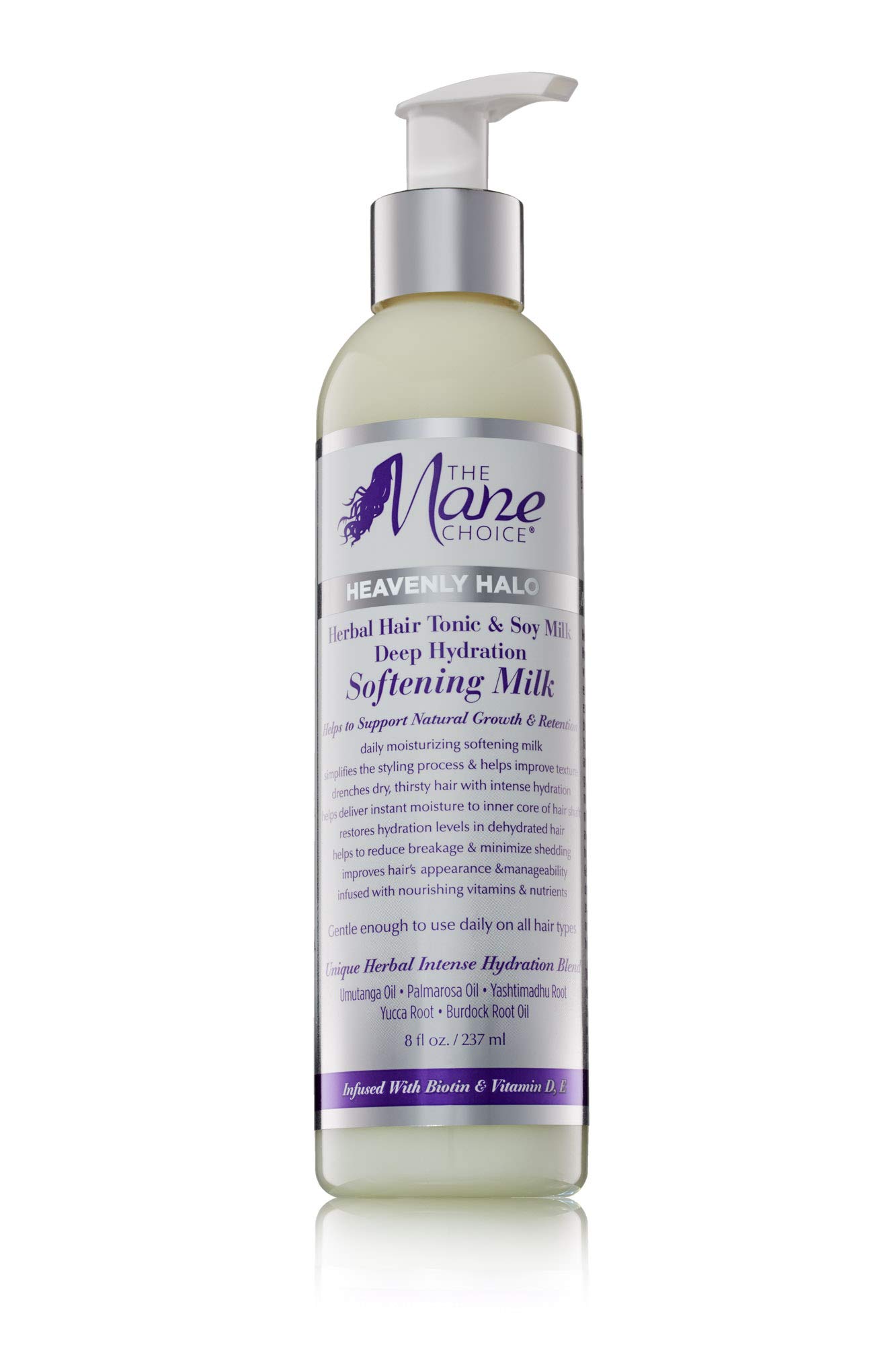The Mane Choice Heavenly Halo Herbal Hair Tonic & Soy Milk Deep Hydration Softening Milk 8oz (8oz)