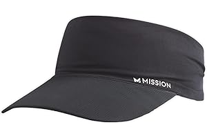 MISSION Cooling Stretchy Visor - Unisex Visor Hat for Men and Women, No Slip Band, UPF 50 Sun Protection Visor