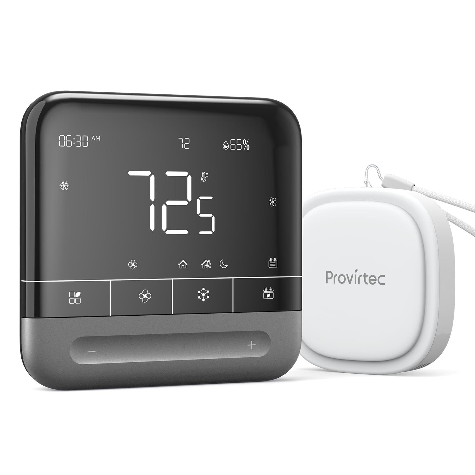 Photo 1 of Provirtec Smart Thermostat for Home with Room Sensor, 7 Days Programmable, Energy Saving WiFi Thermostats for House?APP & Touchscreen Control, C Wire Required, 3.95 Inch Large Screen