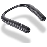 Gardway Neckband Bluetooth Speaker, Wireless Wearable Speaker w/lightest 78g Weight, Hands-Free Calling, 12 Hrs Playtime, Portable Speakers w/Built-in Mic for Home, Office and Outdoors