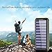 Solar Charger WOOYHN 24000mAh Battery Pack High Capacity Solar Power Bank with USB Fan and 3 USB Port External Portable Charger for iPhone, iPad, Samsung, HTC, and other Tablet (Black-Yellow)