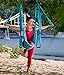 Yoga Swing – Antigravity Yoga Hammock – Aerial Trapeze – Sling – Inversion Tool for Back Pain Relief – 2 Hanging Straps – 4 Heavy Duty Carabiners – 6 EVA Handles and Beginner PDF Guide Included.