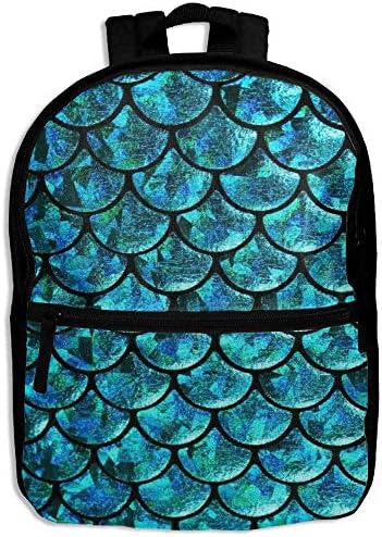 Kids Shoulder Backpack Mermaid Scales Adjustable 3D Printed School Bag For Boy Girl