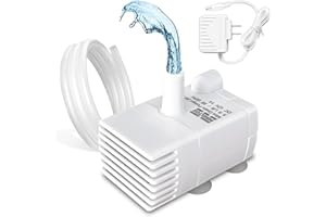 MSELTOS HVAC Condensate Pump for Dehumidifier, 5ft Lift, 55GPH RemovableDrain Pump for Portable AC Unit, Air Conditioner, Ice Maker, 110/230V, Automatic Submersible Water Pump, White