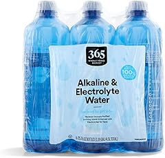 365 by Whole Foods Market, Alkaline & Electrolyte Water Bottles, 25.3 Fl Oz (Pack of 6)