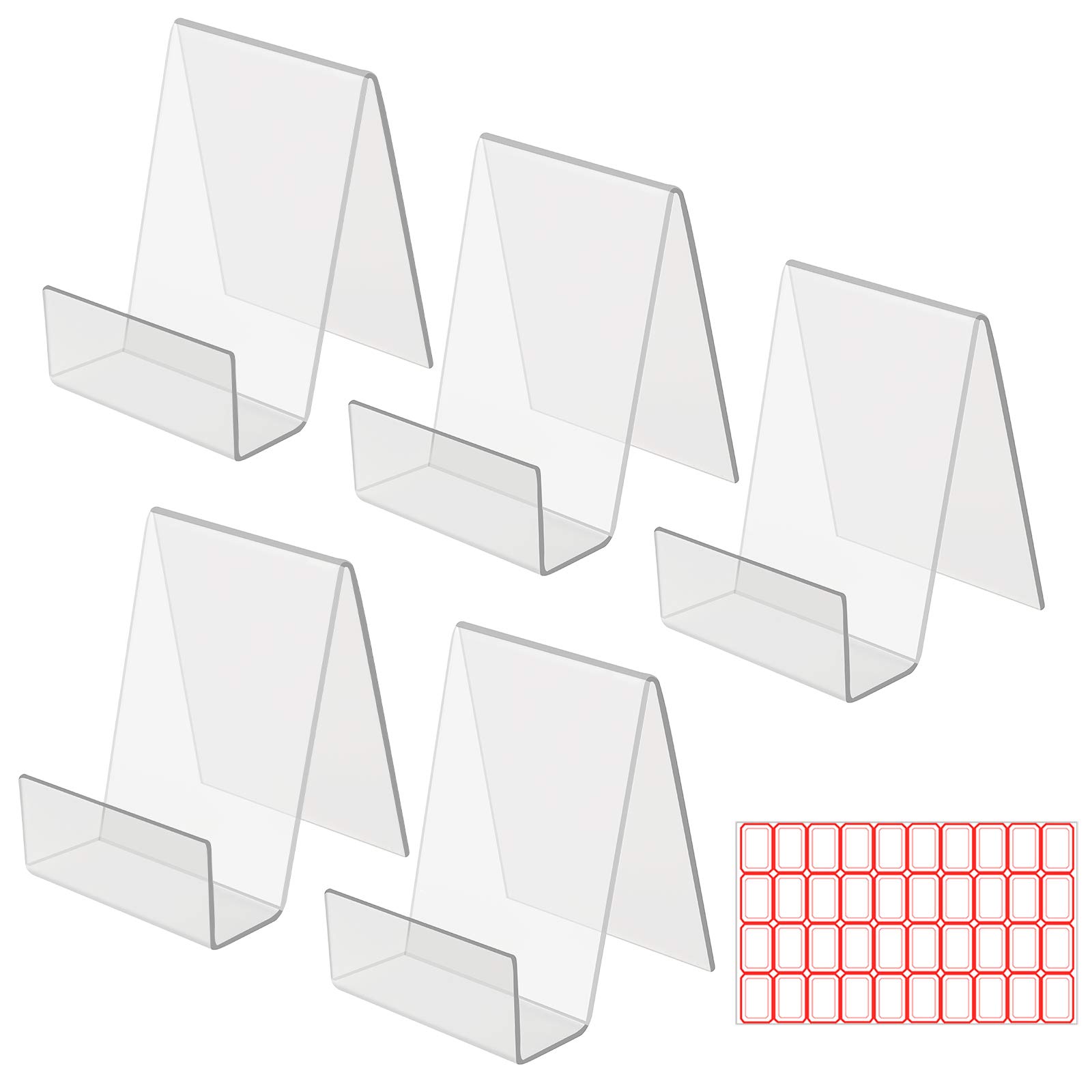 Buy CINVEED 5 Pcs Clear Acrylic Book Stands Menu Counter Display Stand