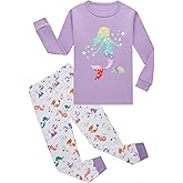Little Milo Girls Pajamas Christmas 100% Cotton Toddler Pjs for Kids Girls Children Long Sleeve Sleepwear Sets (Size 3T-8Y)