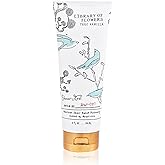 Library of Flowers True Vanilla Shower Gel, 8 fl oz, 236 ml, Bergamot, Dark Vanilla & Amber, Moisturizing Shea Body Wash, Luxury Hydrating Women's Liquid Soap