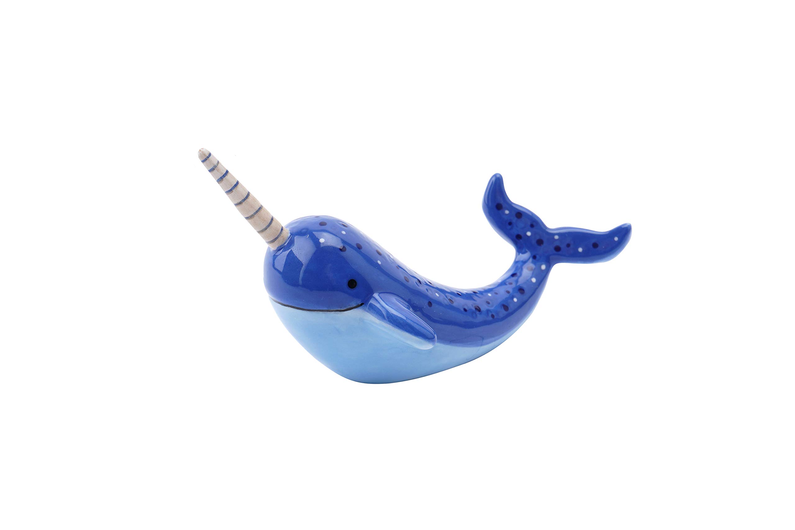 CGB Giftware | 'Noah the Narwhale' Ceramic Ring Holder | Jewellery Organiser | Comes Gift Boxed | GB04517