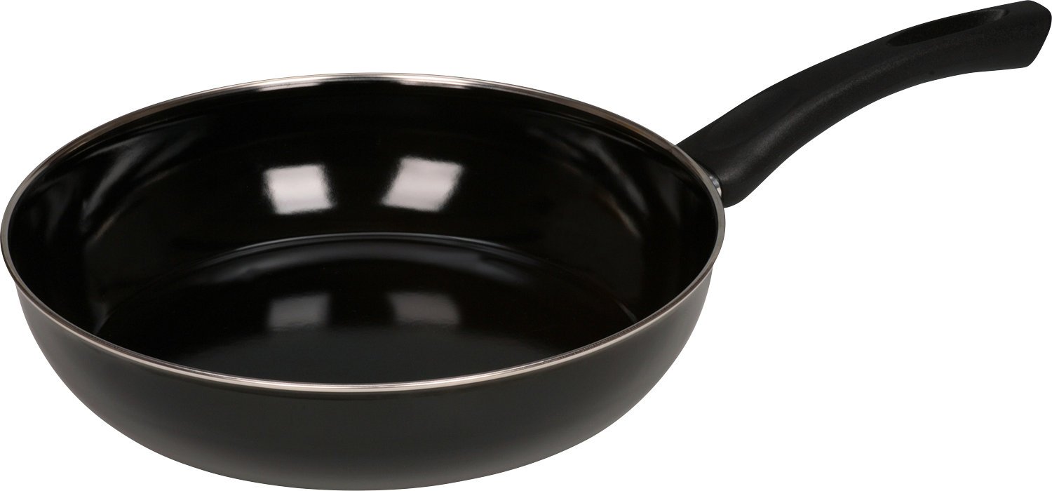 Riess, 0042-022, Gourmet Pan 24, Classic - Black Enamel, Diameter 24 cm, Height 5.6 cm, Capacity 1.8 litres, Black Enamel, Frying pan, Induction