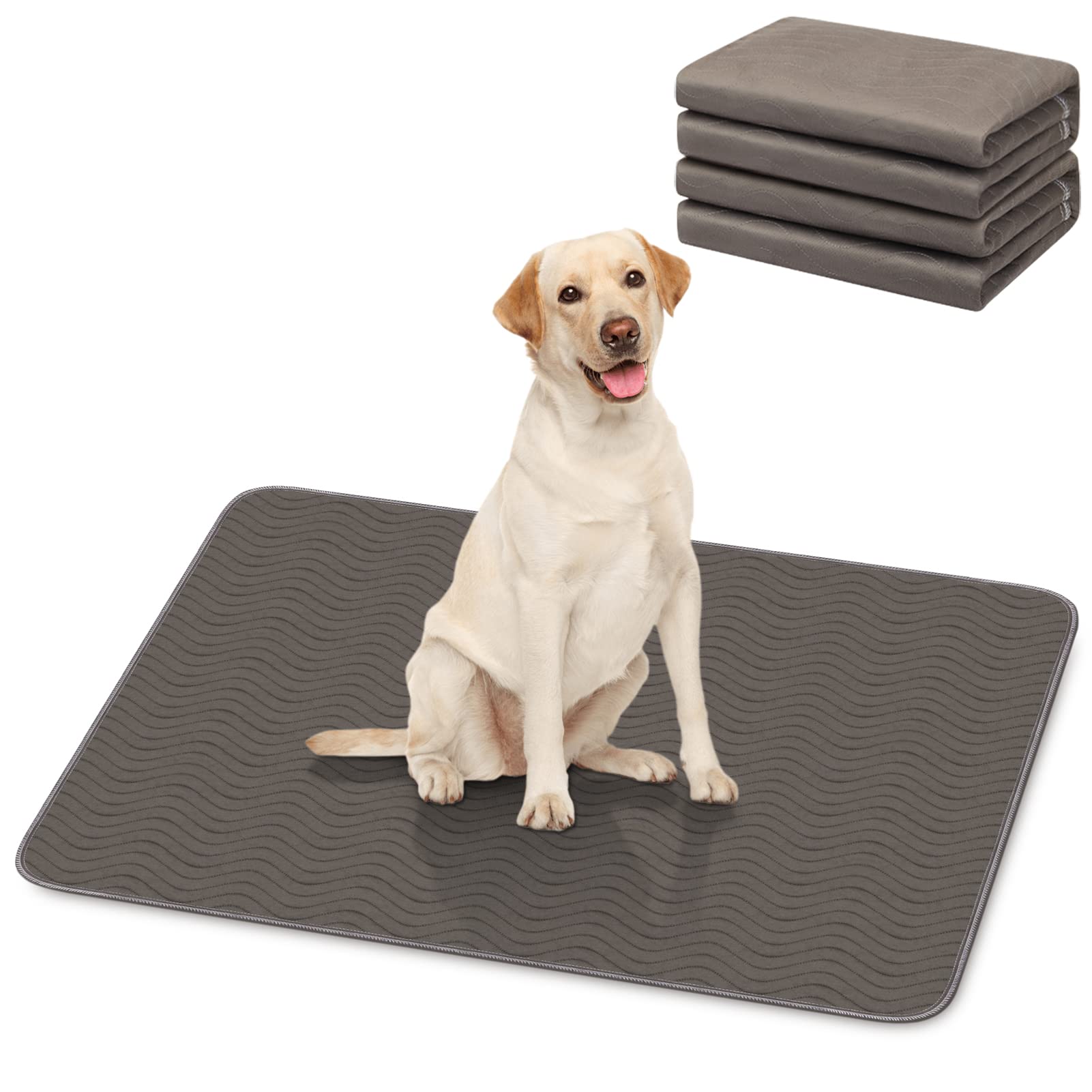 AK KYC 120x90cm Dog Training Pad 2-Piece Machine Washable Dog Urine Pad Super Absorbent Pet Incontinence