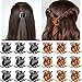Hair Claw Clips Medium Size Hair Claws 1.3 Inch Hair Jaw Clip Claw Clip Grip for Women Girls Medium Hair(18 Pieces, Brown and Black)