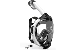 EMSINA-Full Face Snorkel Mask Adult The Perfect Snorkeling Gear for Adults and Kids, Upgrade Dry Top Breathing System-New flo