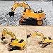 RACPNEL Remote Control Excavator Toys 1:26 RC Excavator, 2.4GHz Fully Functional Construction Vehicles Toys Truck with Rechargeable Battery, Birthday Gift for Boys and Girls, Kids (1:26)