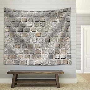 Cobblestone Road Background Pattern - Fabric Wall Tapestry Home Decor - 51x60 inches