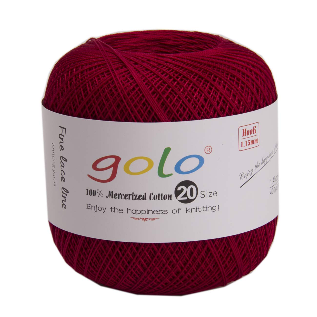 golo Crochet Thread Size 20 Yarn for Hand Knitting Embroidery Thread