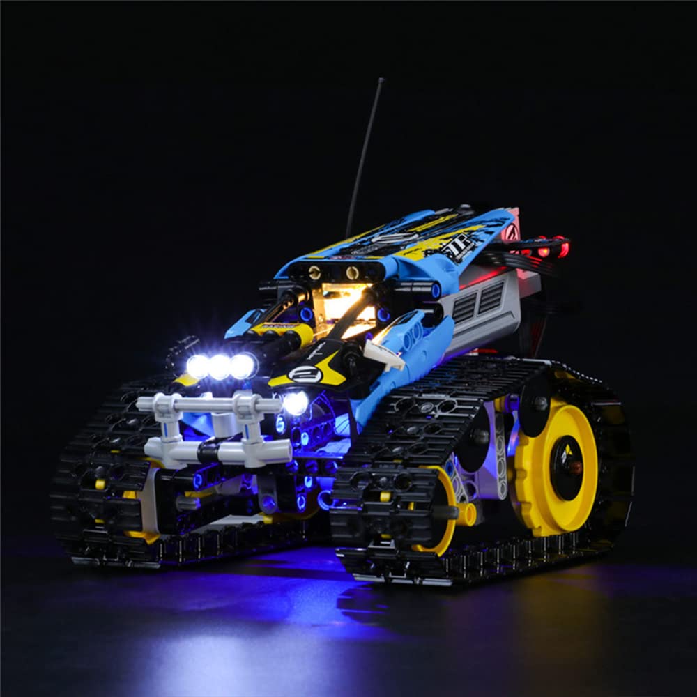 GEAMENT LED Light Kit Compatible with LEGO Remote-Controlled Stunt Racer - Lighting Set for Technic 42095 Model (Building Set Not Included)