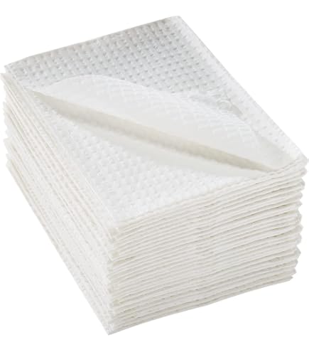 thumbnail interactive-video image 1 of 1000 Disposable (2+1) Ply Patient Bibs Towels 18x13 – Tattoo, Dental, Medical Use – Sky Choice 1 of 5