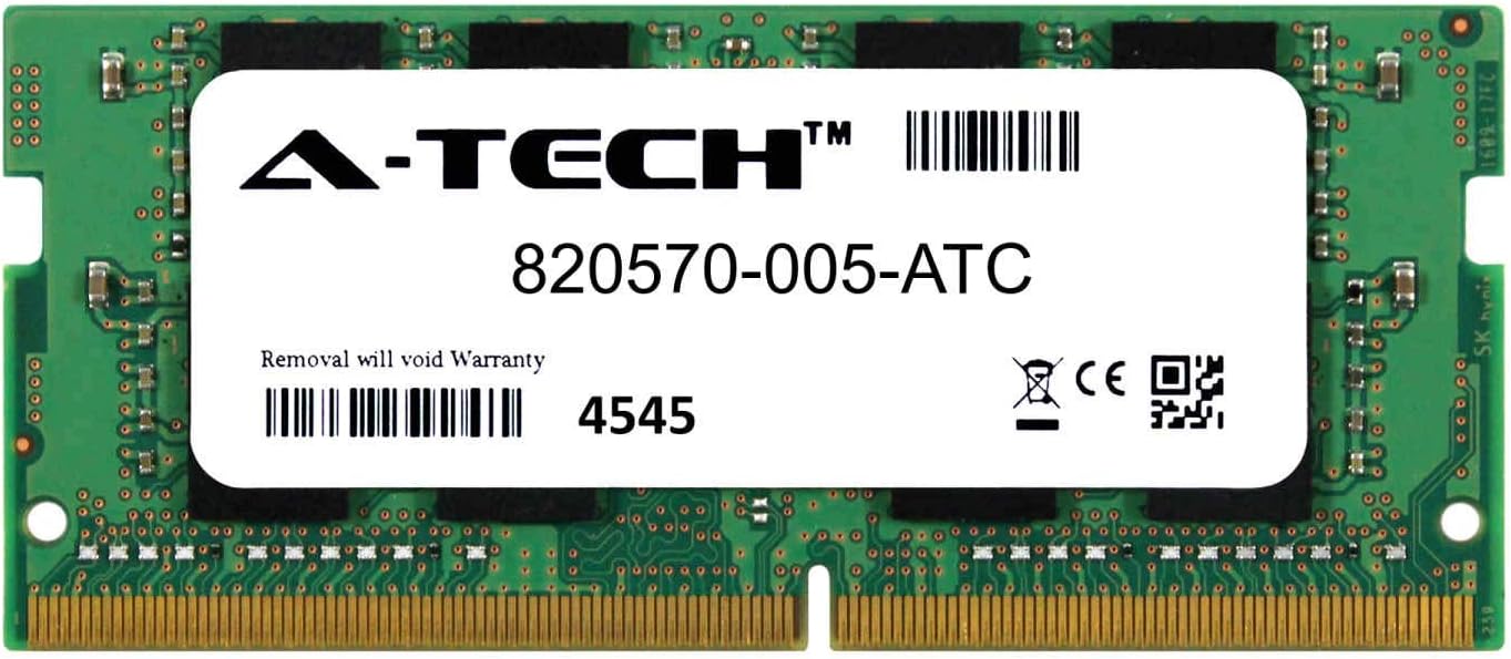 A-Tech 8GB Replacement for HP 820570-005 - DDR4 2133MHz PC4-17000 Non ECC SO-DIMM 2rx8 1.2v - Single Laptop & Notebook Memory Ram Stick (820570-005-ATC)