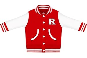 Creative Knitwear College Baby Varsity Jacket Lightweight - Team Logo, Multiple Colors, Unisex, (0 Months - 4T)
