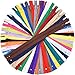 Frienda 50 Pieces Nylon Coil Zippers for Tailor Sewing Crafts 25 Colors Nylon Zippers (14 Inch)