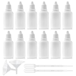 Burry Life Science 12PCS 20ML White Plastic Empty