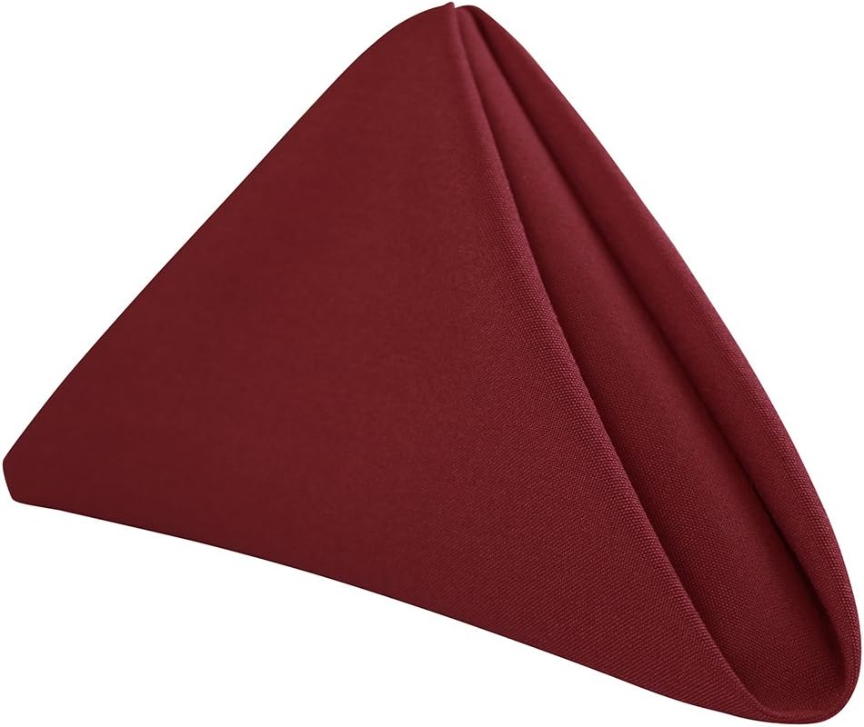 Best Burgundy Table Paper Napkins Set Wedding