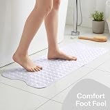 MOONLIGHT20015 Shower Mat Non Slip Anti Mould 100x40cm White view 8