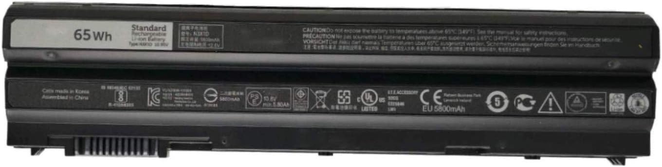 N3X1D Laptop Battery Replacement for Dell Latitude E6540 E6440 E5530 E5430 E6520 E6420 Precision M2800(11.1V 65Wh)