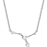 Moon Magic Moonstone Necklaces for women | Zodiac Constellation | 925 Sterling Silver | 18k Rose Gold | Yellow Gold | Rainbow Moonstone jewelry for women | Authentic Rainbow Crystal Jewelry