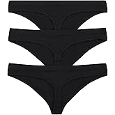 Bonds womens Seamless Invisi Thong With Mid Rise Fit in Cotton-rich Blend for Women, 3-pack