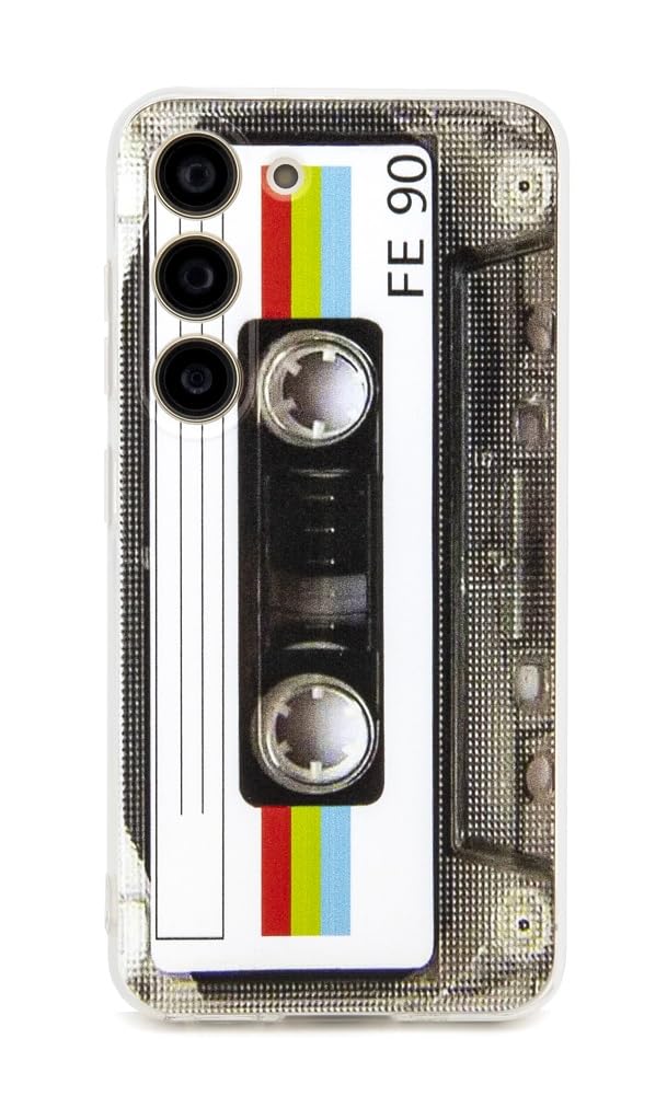 Photo 1 of FAteamll Case for Galaxy S23 Plus with Reinforced Corners TPU Soft Bumper Retro Cassette Tape Case Compatible with Samsung Galaxy S23+