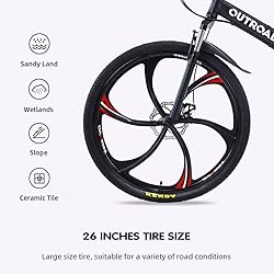 Outroad Folding Mountain Bike Foldable/Unfoldable