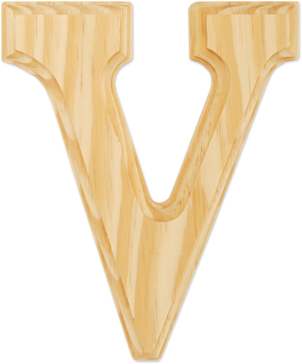 Juma Farms 6" Wood Letter: V
